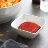 imageDOWAN Creme Brulee Ramekins 6 oz Oven Safe Small Ceramic Square Ramekin Custard Cups Souffle Baking Dish Dipping Bowls Soy Sauce Dish Appetizer Plates Set of 6 White8 oz