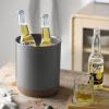 imageDOWAN Kitchen Utensil Holder 72 Large Utensil Crock Cooking Utensil Holder for Countertop TableProtection Cork Mat Heavy Stable Ceramic No Wobbling Easy to Clean Grey