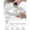 imageDOWAN Pasta Bowls 65 oz Large Salad Bowls Set of 2 10 Serving Bowls for Wedding Ceramic Shallow Bowl Plates Serving Dishes for Entertaining Microwave Dishwasher SafeWhite