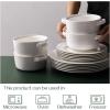 imageDOWAN Soup Bowls with Handles 24 ounces Ceramic Cereal Bowl Set for kitchen White French Onion Soup Crocks Microwave Oven Safe Stackable Soup Mug for Soup Cereal Stew Chilli Set of 4