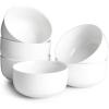 imageDOWAN 22 OZ Ceramic Cereal Bowls  525quot White Soup Bowls Set of 6 for Kitchen Bouillon Cups for Cereal Soup Oatmeal Rice Dishwasher ampamp Microwave Safe22 OZ