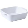 imageDOWAN 8x8 Baking dish Square Baking Pan Ceramic Casserole Dishes for Oven Cake Pan with Handle for Brownie Lasagna Casserole 2 Quart Home Gift Airy BlueWhite
