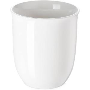 imageDOWAN White Utensil Holder 71quot Kitchen Utensil Holder Utensil Holder for Countertop Home Decor TableProtection Cork Mat Ceramic Container for Utensil Sets Utensil Crock Plant Pots