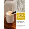 imageDOWAN Ceramic Jar Wood Wick Scented Candle for Women 8Oz White Soy Wax ampamp Beeswax Essential OilBased Fragrance  only 135 PiecesWater Lily Pear