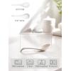 imageDOWAN Soup Spoons Set of 6 Ceramic Chinese Soup Spoon Asian Soup Spoons White Japanese Spoon Large for Ramen Pho Wonton Dumpling Miso Deep Oval Hook DesignWhite